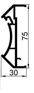 Адаптер к трубе (эркер) 70мм 6.5м (1092м) S670.13 (+S670.12)